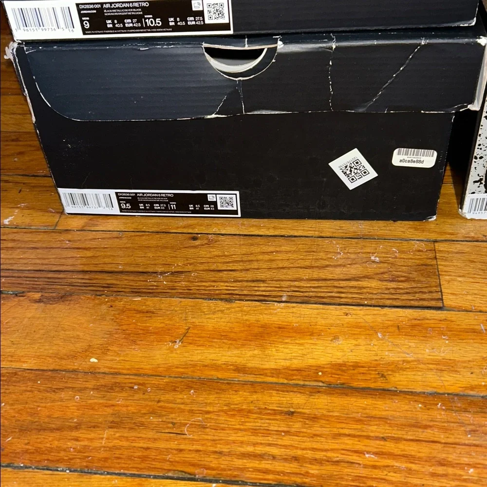 Jordan Retro 6 Empty Boxes